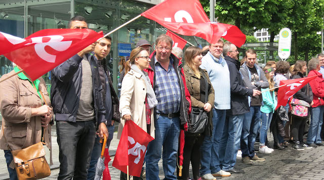 Die SPD-Bochum bei der Menschenkette gegen Rassismus